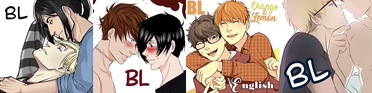 Icons of four BL webcomics, in order of listing below