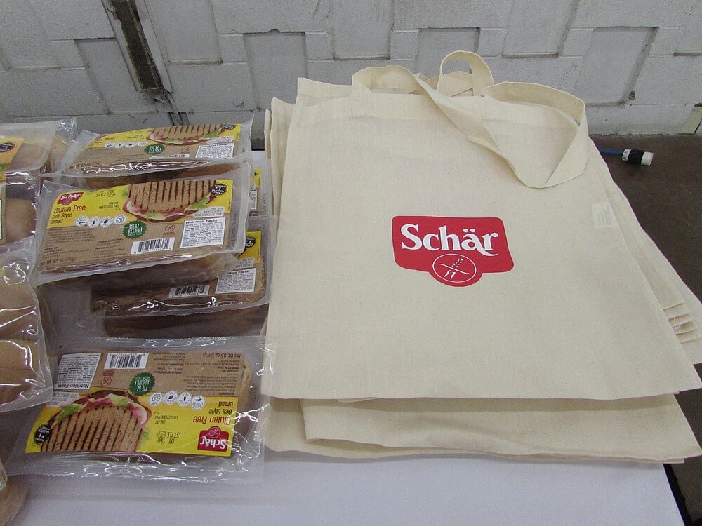 Schär bag and some bread samples