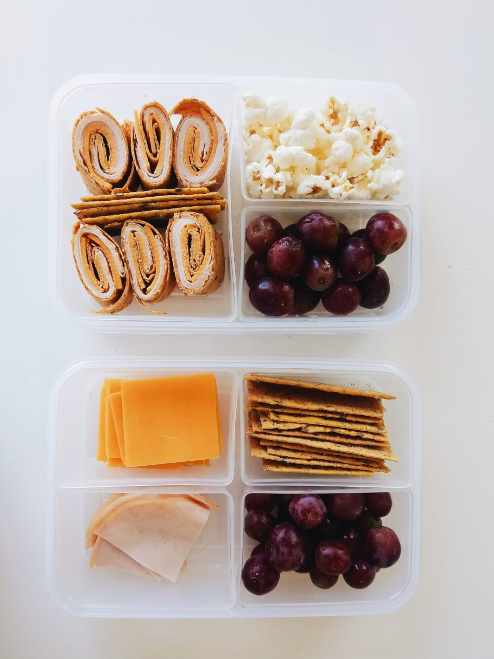Bento lunches ft. pinwheels & DIY cracker sandwiches
